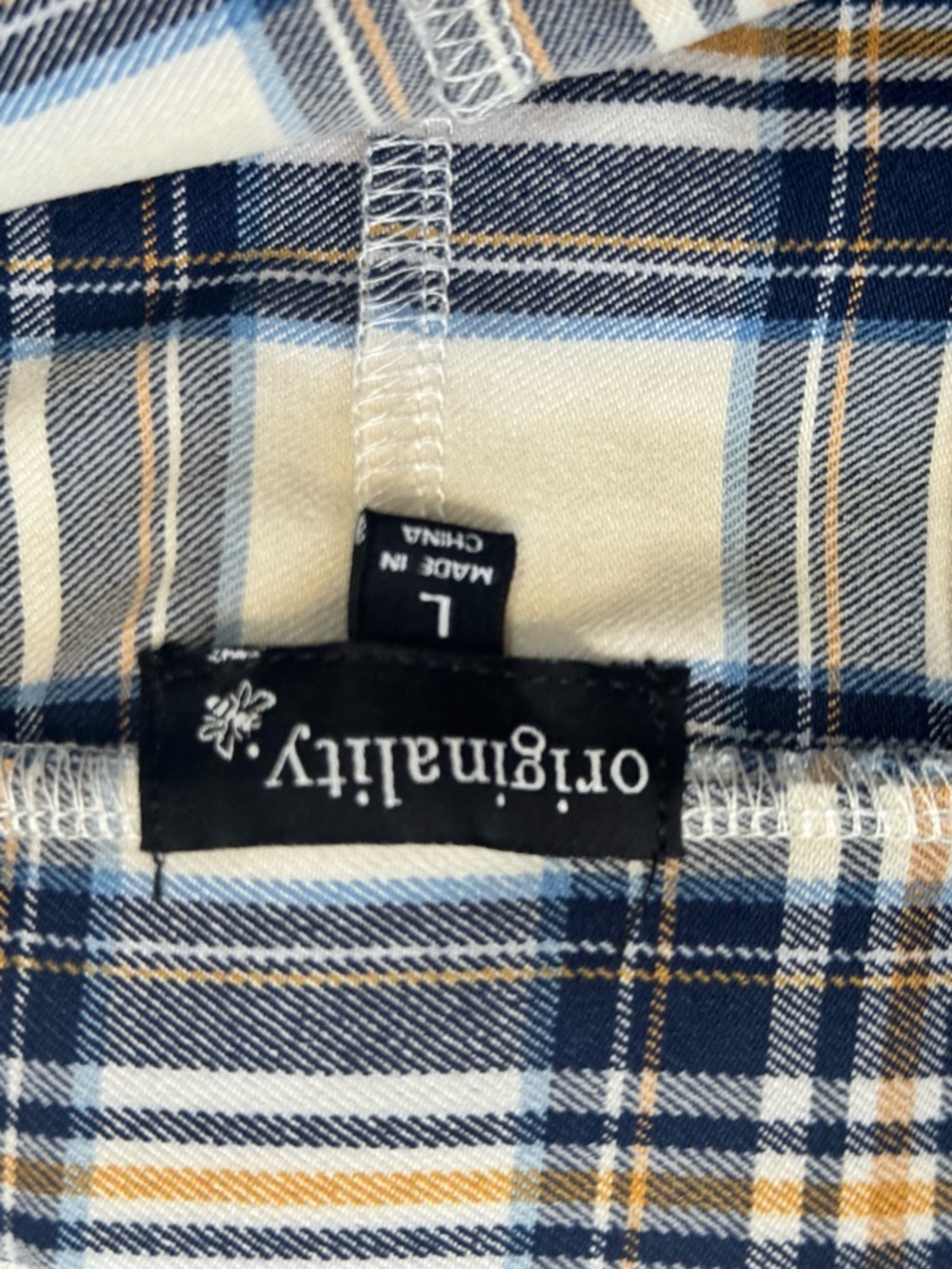 Dry Goods Originality Navy and Cream Plaid Pleated Mini Skirt NWT - Picture 8 of 9